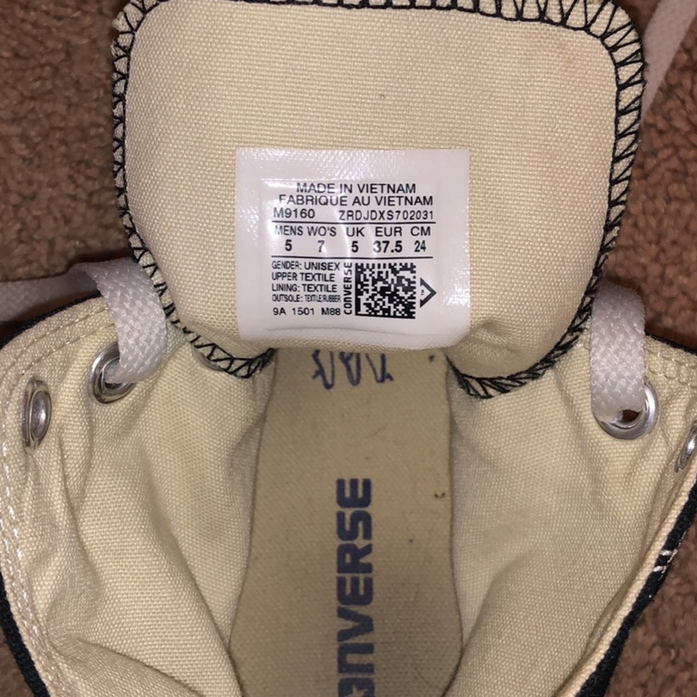 Black and white chucks